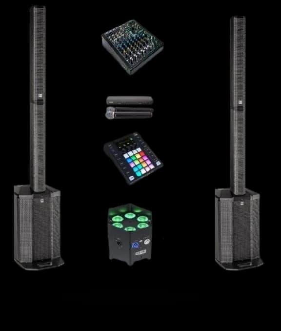 Petit kit ambiance : sonorisation, contrôleur lumière et projecteurs LED